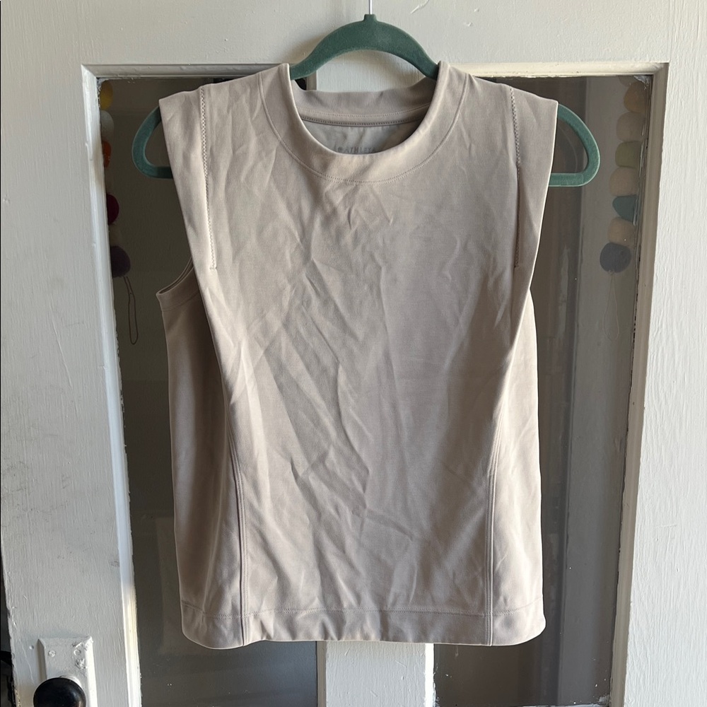 Athleta Taupe Muscle Tee